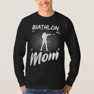 T-shirt Maman de biathlon Sports d'hiver Neige Biathlète C