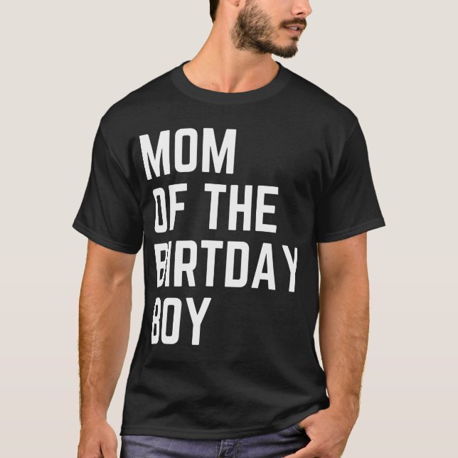 T-shirt Maman de Birthday Boy Birthday Party (Devant)