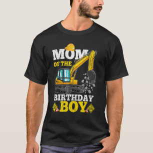 T-shirt Maman De Birthday Boy Construction Anniversaire Ex