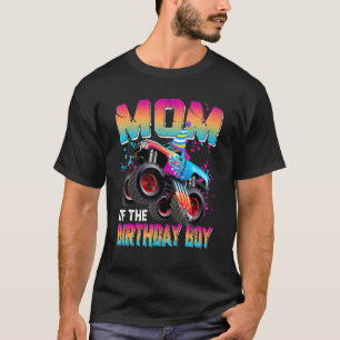 T-shirt Maman de Birthday Boy Monster Truck Anniversaire