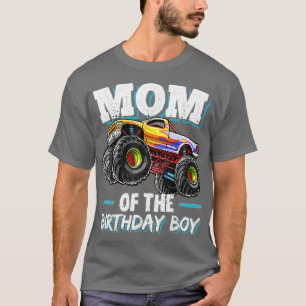 T-shirt Maman de Birthday Boy Monster Truck Anniversaire N