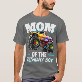 T-shirt Maman de Birthday Boy Monster Truck Anniversaire N