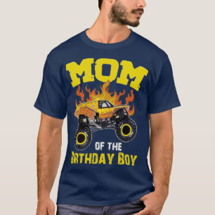 T-shirt Maman de Birthday Boy Monster Truck Earth shaker