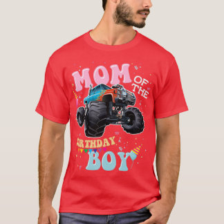 T-shirt Maman de Birthday Boy Monster Trucks 2