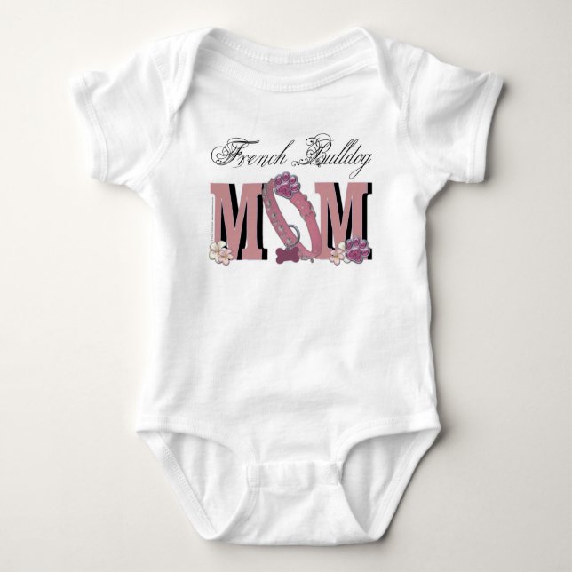 T-shirt MAMAN de bouledogue français (Devant)
