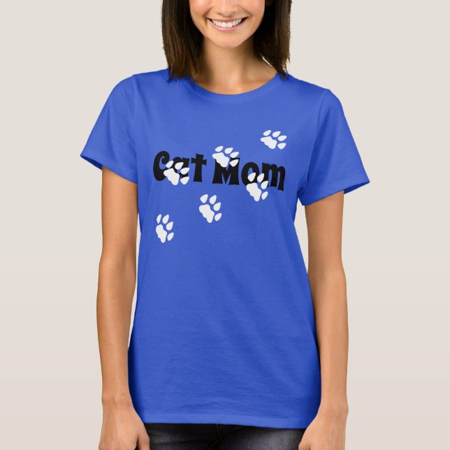 T-shirt Maman de chat (Devant)