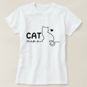 T-shirt Maman de chat