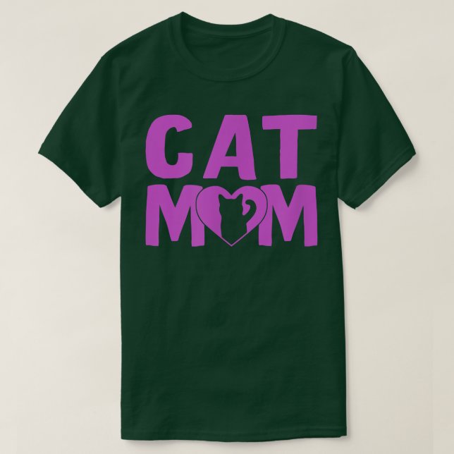 T-shirt Maman de chat  (Design devant)