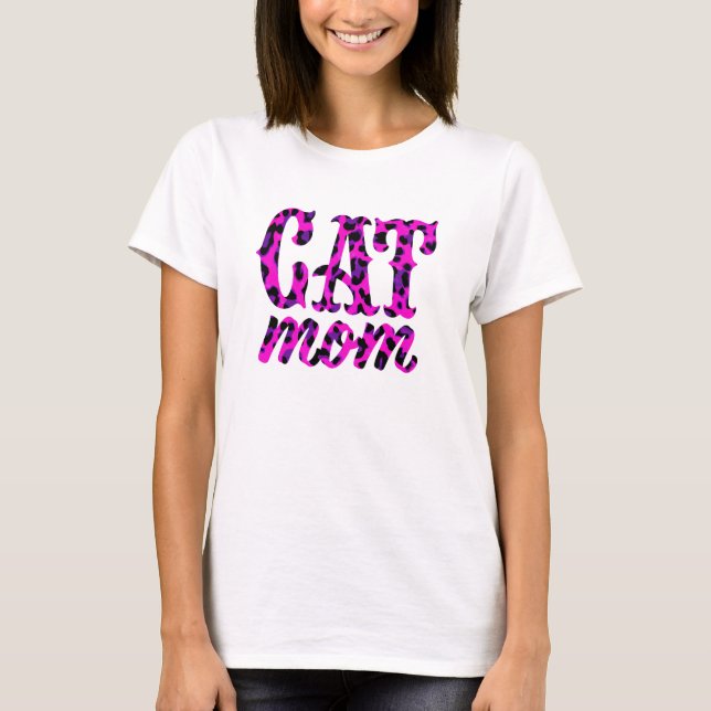 T-shirt Maman de chat (Devant)