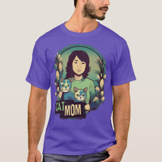 T-shirt Maman de chat 4