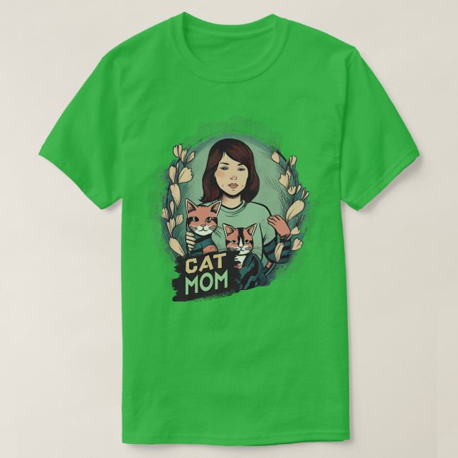 T-shirt Maman de chat 6 (Design devant)