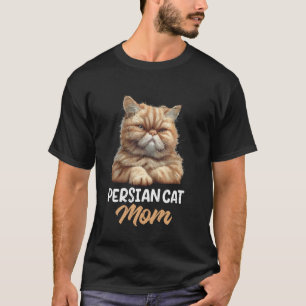 T-shirt Maman de chat CHAT PERSAN MAMAN Amoureux des chats