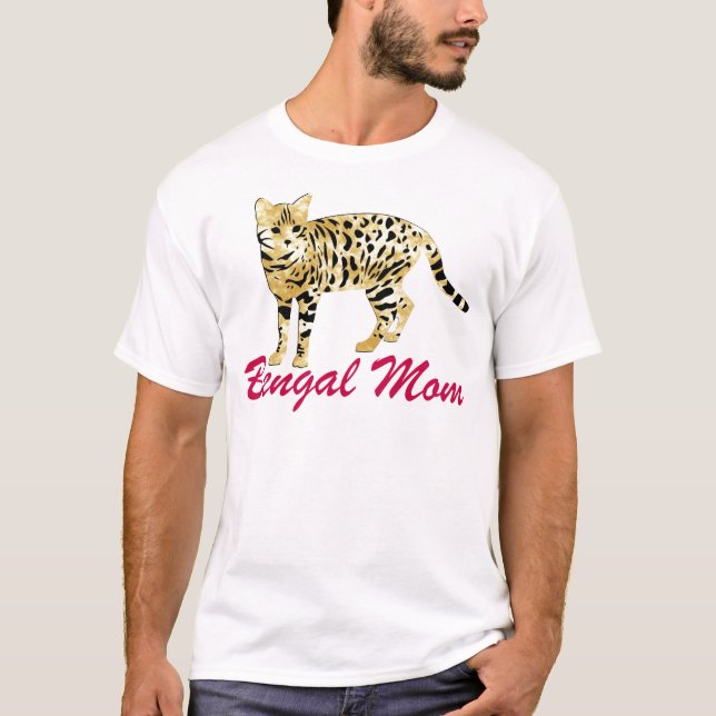 T-shirt Maman de chat du Bengale (Devant)
