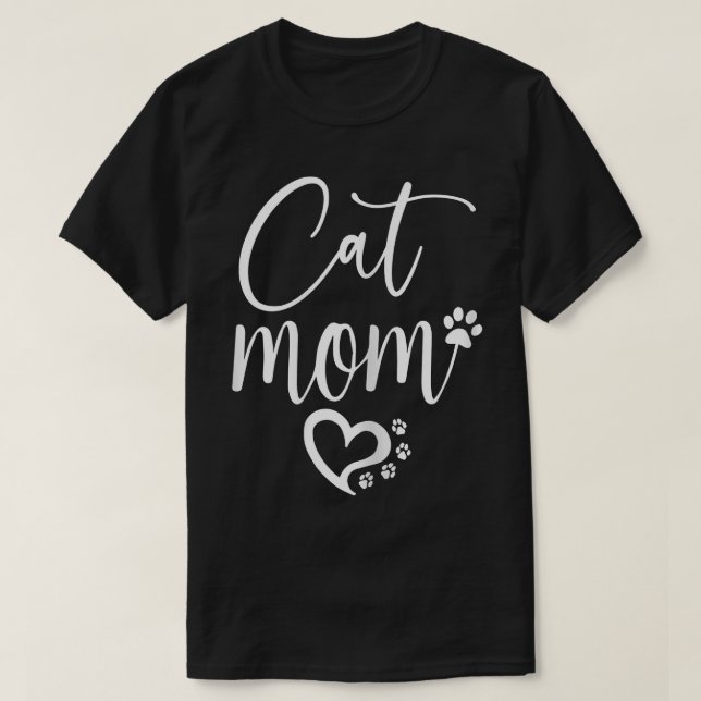 T-shirt Maman de chat féminine  (Design devant)