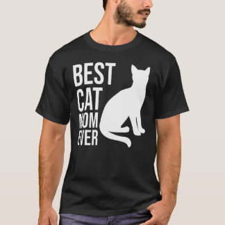 T-shirt Maman de chat la plus mignonne Maman de chat la pl