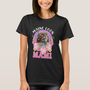 T-shirt Maman de chat Maine Coon MAMAN MAINE COON MAMAN MA