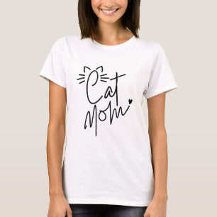 T-shirt Maman de chat mignonne