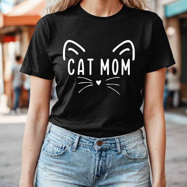 T-shirt Maman de chat | Mignonne Amoureux des chats maman (Créateur téléchargé)