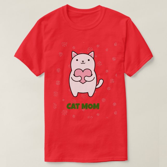 T-shirt Maman De Chat Par LAMAJ (Design devant)
