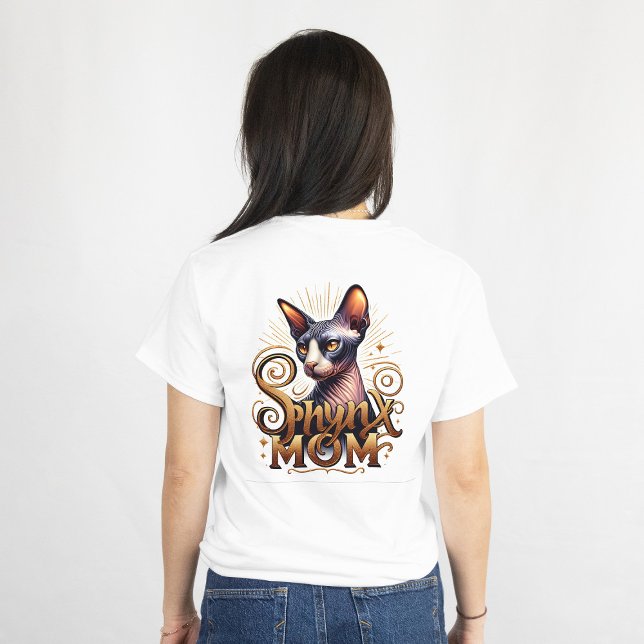 T-shirt Maman de chat Sphynx  (Sphynx Cat Mom Womens tshirt)