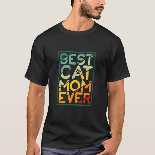 T-shirt Maman de chats fière Maman de chat fière Mère Meil (Devant)