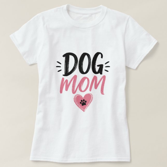 T-shirt Maman de chien (Design devant)