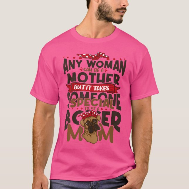 T-shirt Maman de chien Boxer (Devant)