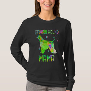 T-shirt Maman de chien coloré de Hound Afghanistan