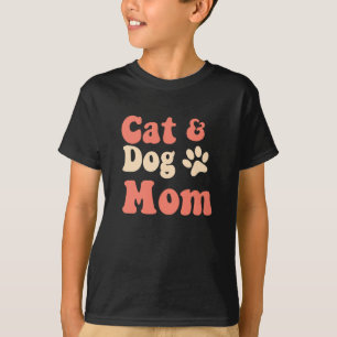 T-shirt Maman de chien de chat