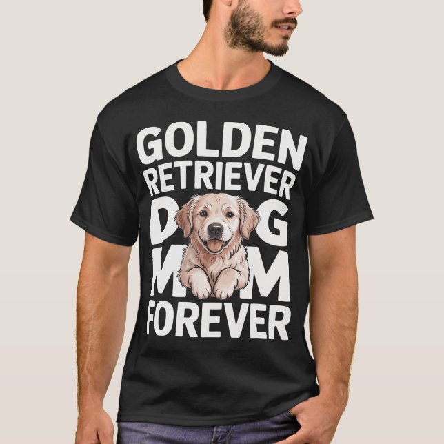 T-shirt Maman de Chien Retriever Doré (Devant)