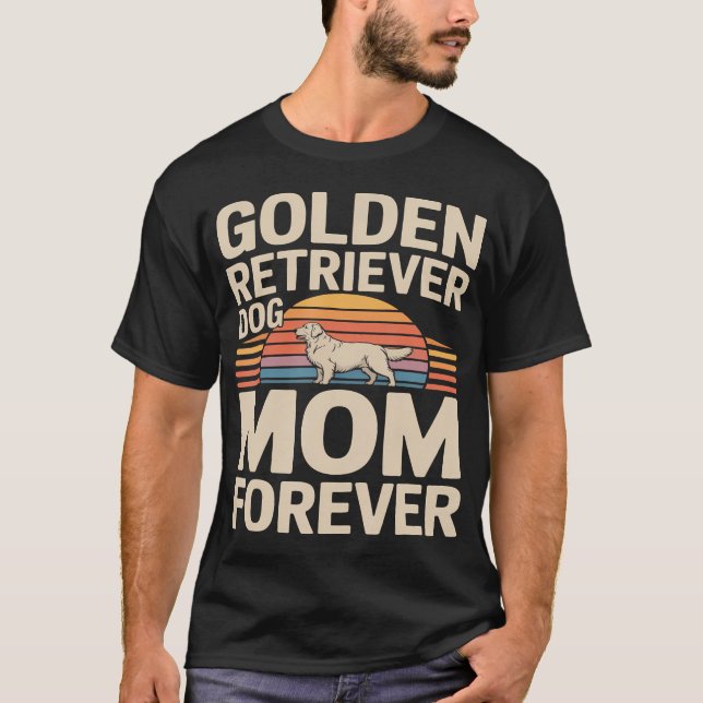 T-shirt Maman de Chien Retriever Doré (Devant)
