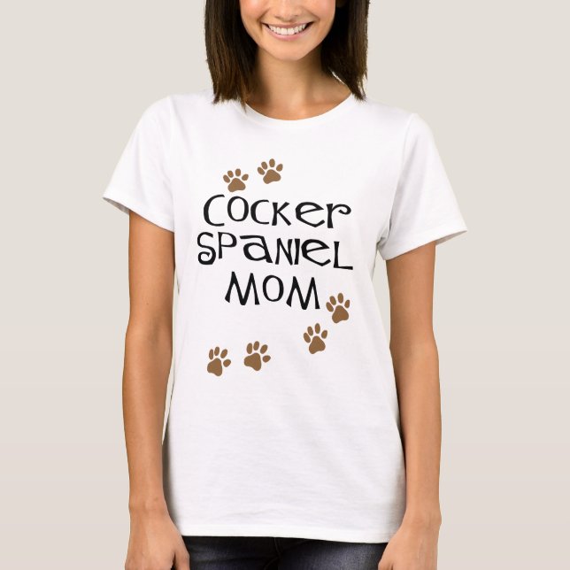 T-shirt Maman de cocker pour des mamans de chien (Devant)