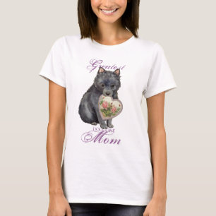 T-shirt Maman de coeur de Schipperke