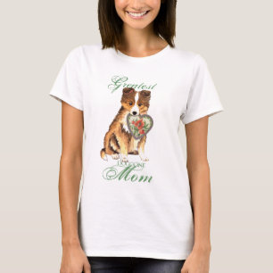 T-shirt Maman de coeur de Sheltie