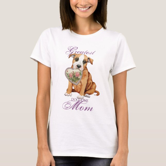 T-shirt Maman de coeur de Stafford (Devant)