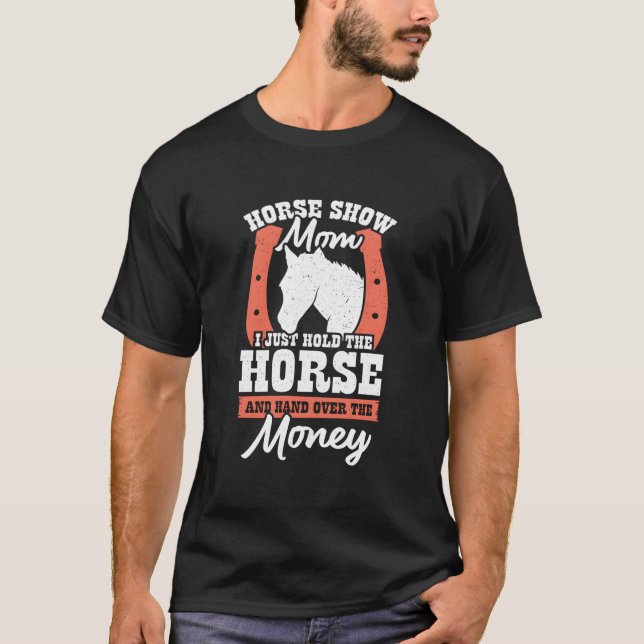 T-shirt Maman de concours hippique (Devant)
