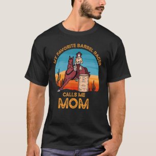 T-shirt Maman de course de barils Rodéo Cowgirl Cheval 2