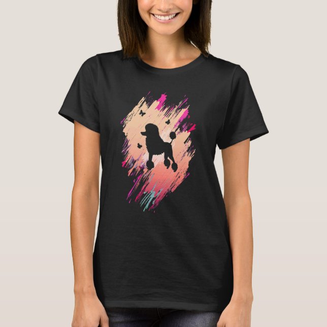 T-shirt Maman de Cute Poodle (Devant)