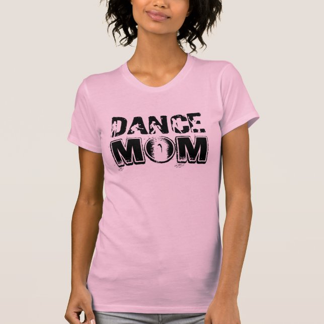 T-shirt Maman de danse avec la police grunge et danseurs (Devant)