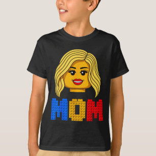 T-shirt Maman de famille maître constructeur construisant 