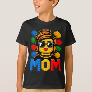 T-shirt Maman de famille maître constructeur construisant