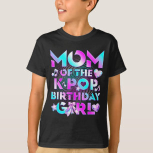 T-shirt Maman de fille d'anniversaire k pop mignonne famil