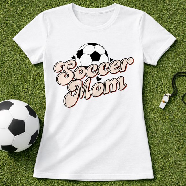T-shirt Maman de foot vintage rétro (Créateur téléchargé)