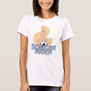 T-shirt Maman de football