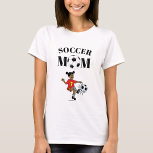 T-shirt Maman de football