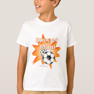 T-shirt Maman de football