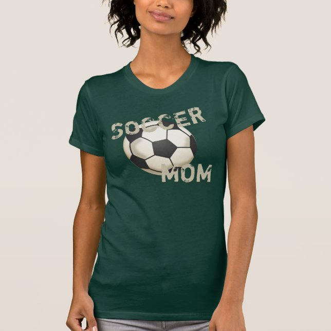 T-shirt Maman de football (Devant)