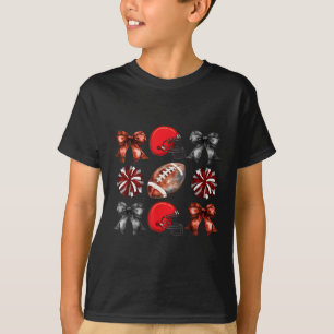 T-shirt Maman de football de l'équipe rouge jour de match