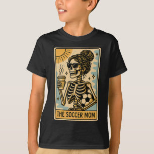 T-shirt Maman de football drôle d'Halloween Maman Squelett