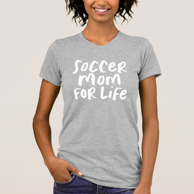 T-shirt Maman de football pour la vie amusant cool élégant (Devant)